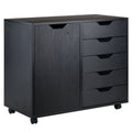 Black Mobile Side Cabinet N187431