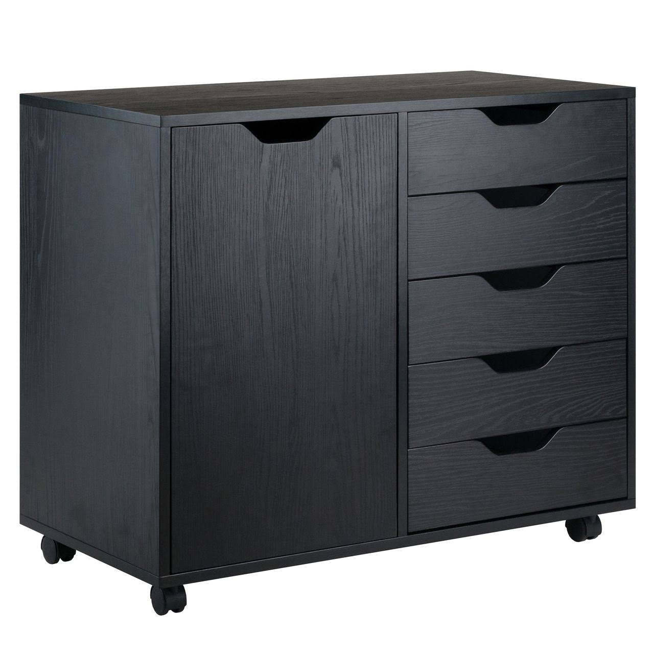 Black Mobile Side Cabinet N187431