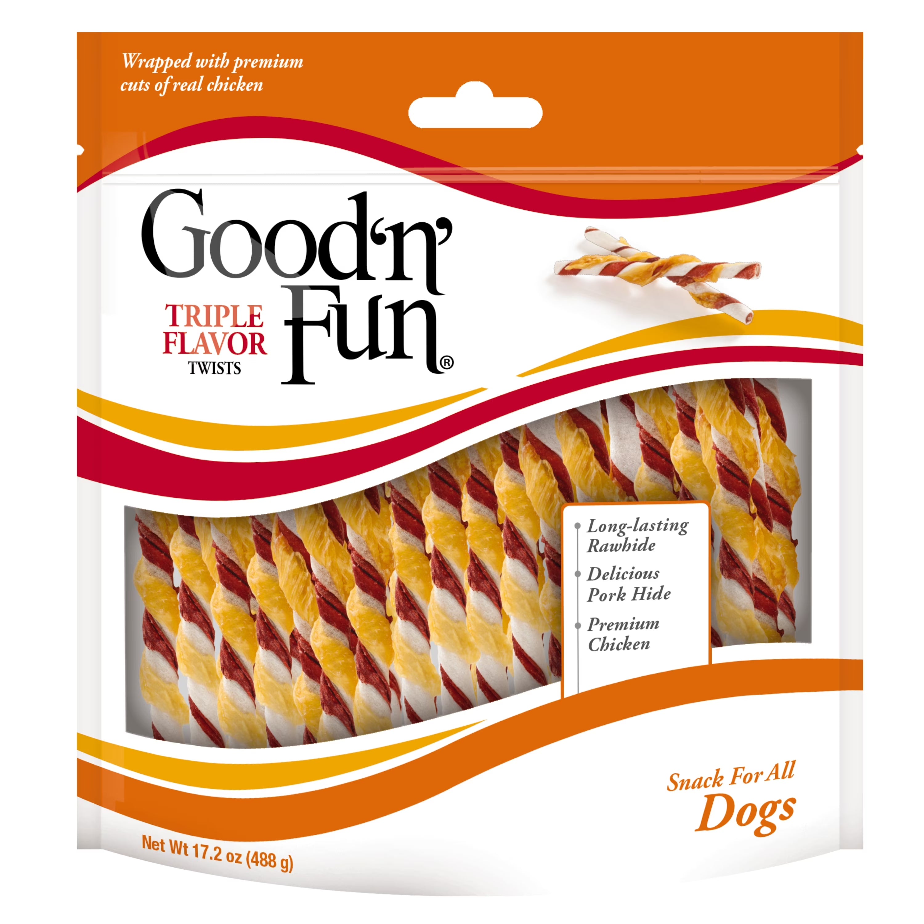 17.2 oz Rawhide Twists Dog Chews G975280