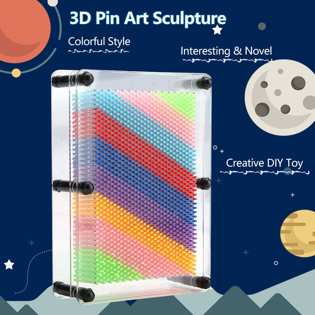3D Pin Art Board Plastic Desktop Sculpture R2742