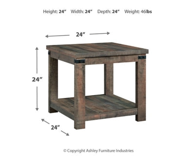 Rustic Brown End Table I472098
