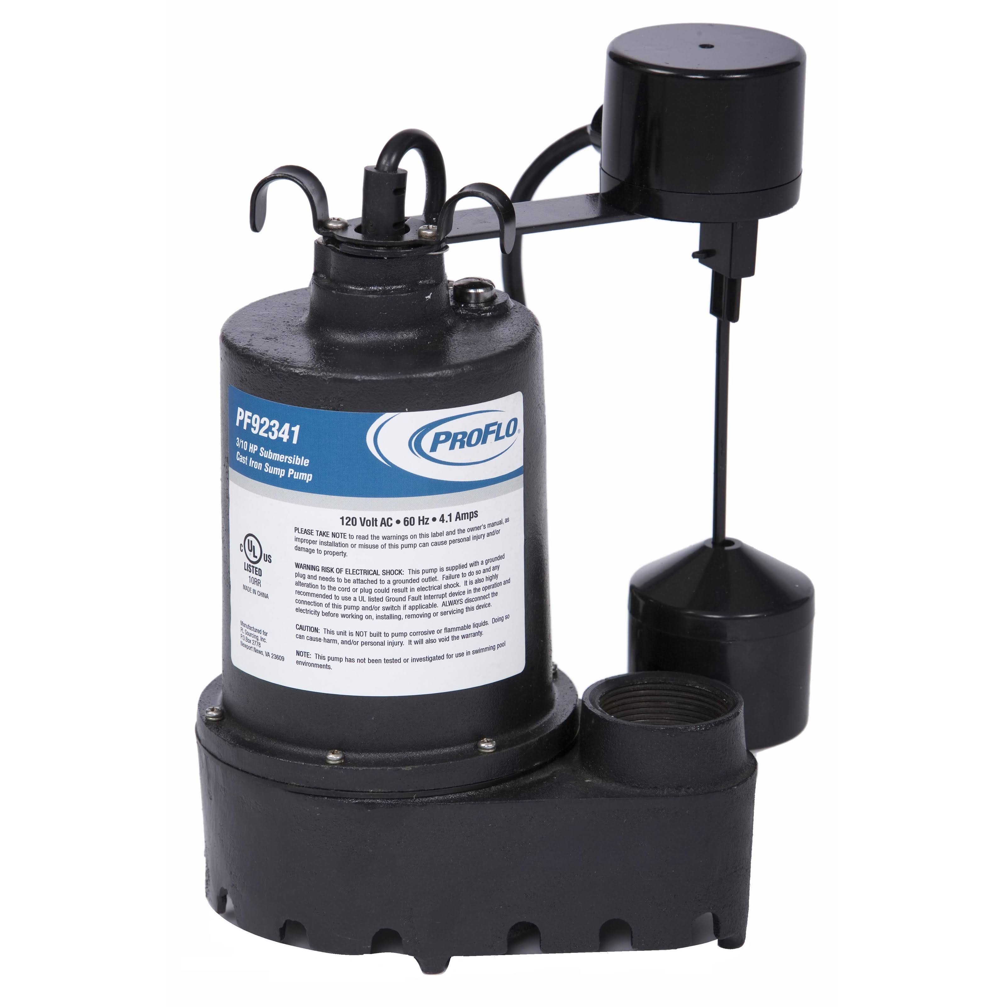 Cast Iron Submersible Sump Pump with Vertical Switch E590