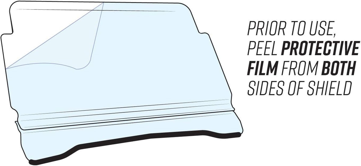 Rear Windshield for Polaris RZR XP 1000, 1/4” Polycarbonate E2108