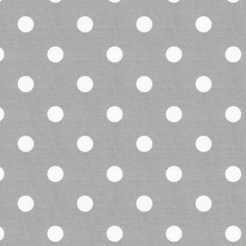 Gray and White Dots and Stripes Rocking Chair Pad N7922