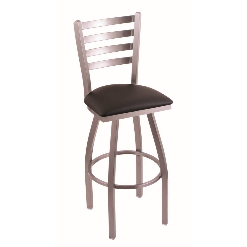 25x22 Swivel Counter Stool with Stainless and Espresso Seat O68036