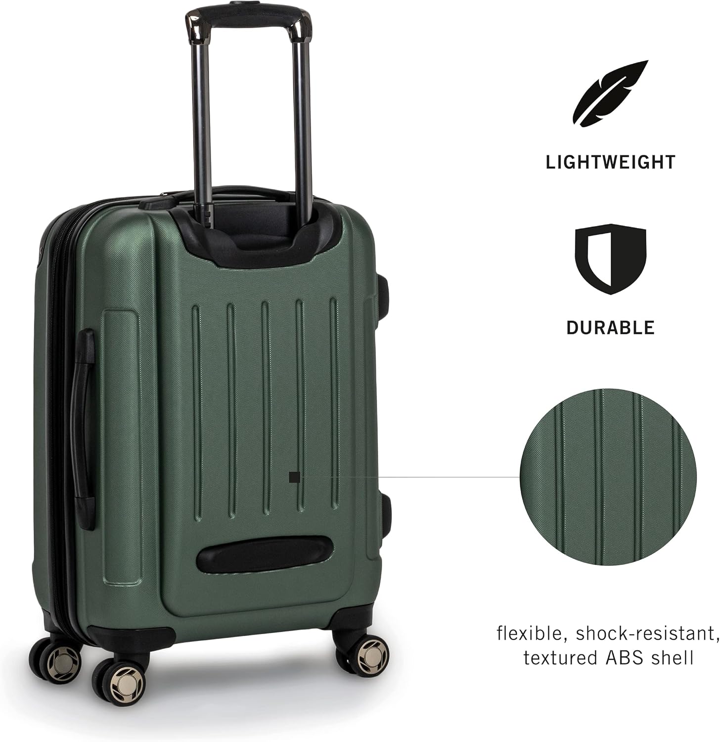 ABS Expandable 8-Wheel Upright, 28-Inch Checked V75170