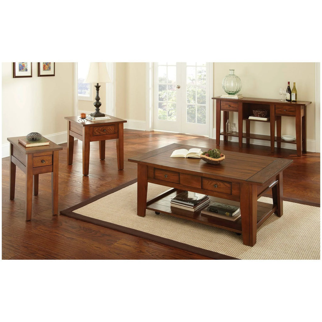 Oak Chairside End Table E329550