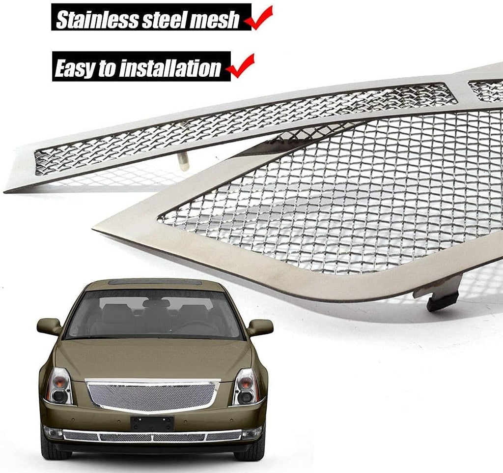 Chrome Stainless Steel Diamond Mesh Grille Insert A166408