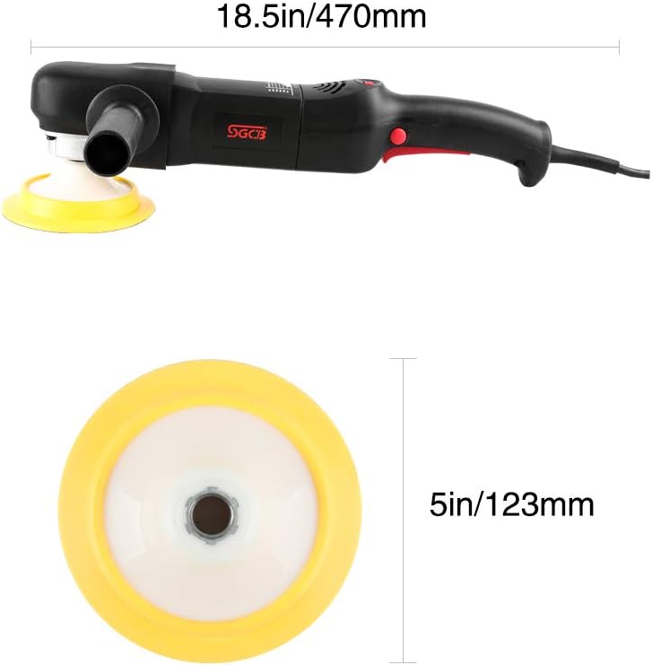 5/8" Spindle Thread 5" Backing Plate Rotary Polisher N1577
