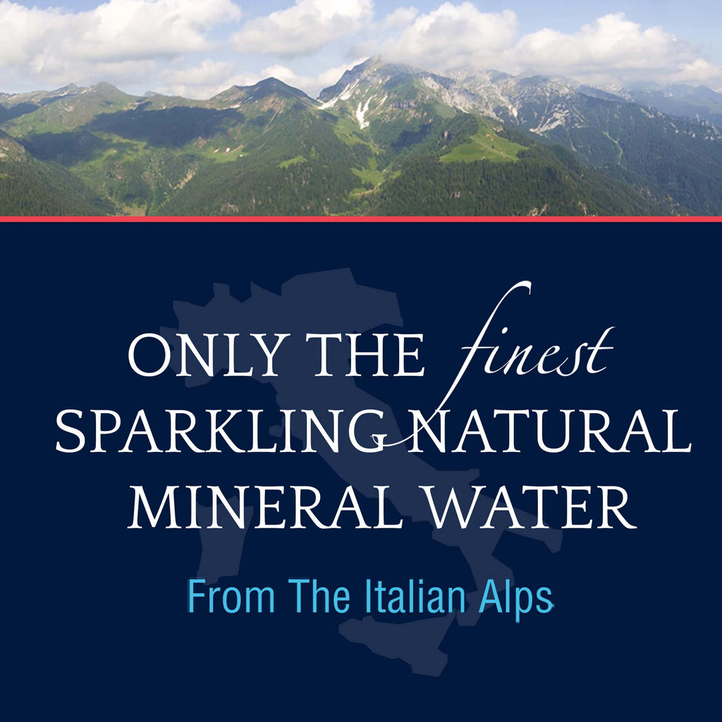 Sparkling Natural Mineral Water, 303.6 fl oz, 12 Pack Glass Bottles S20347