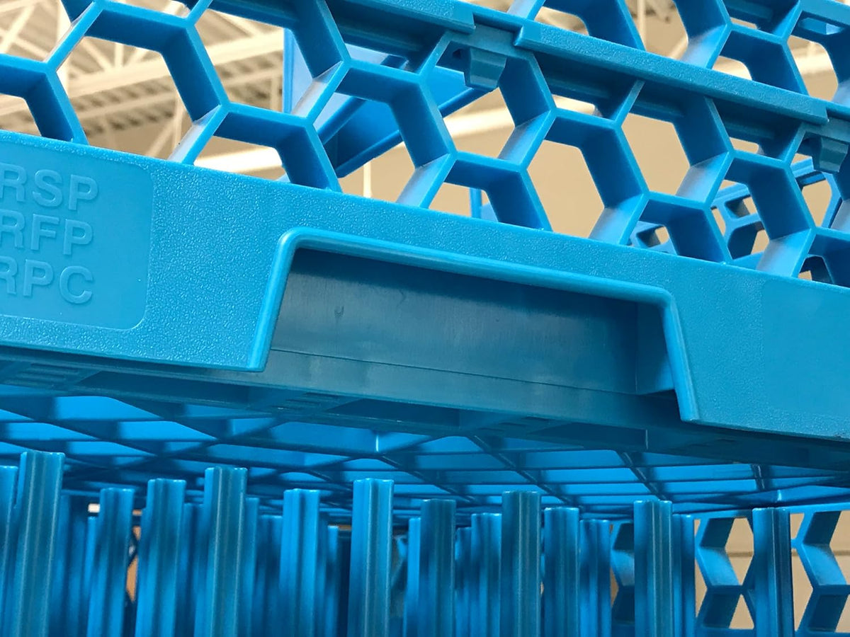 Blue 9-Compartment Glass Rack with 3 Extenders, Pack of 2 G847080