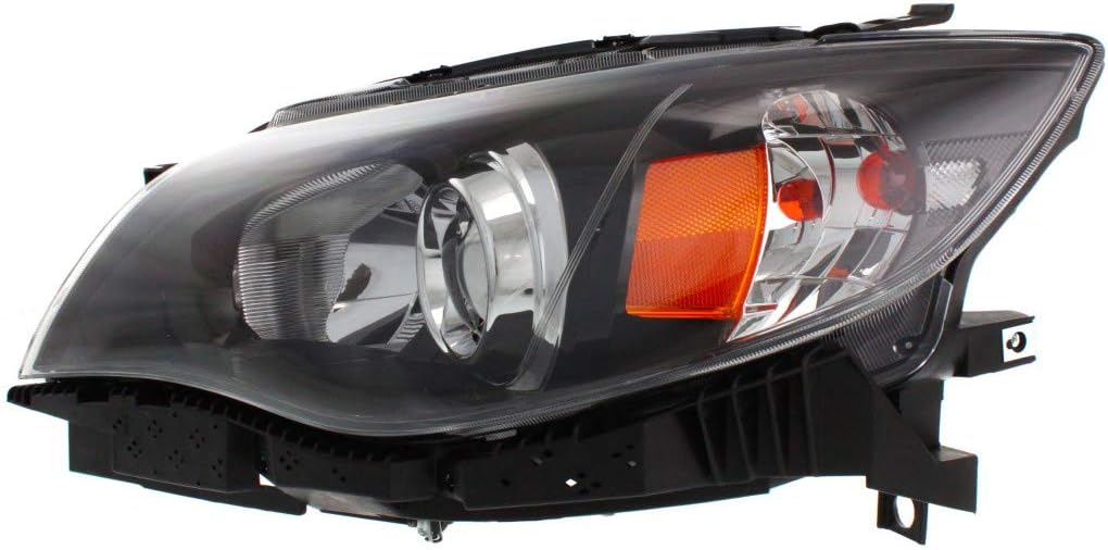 Headlight Assembly for Subaru Impreza with Bulbs Black Housing K843941