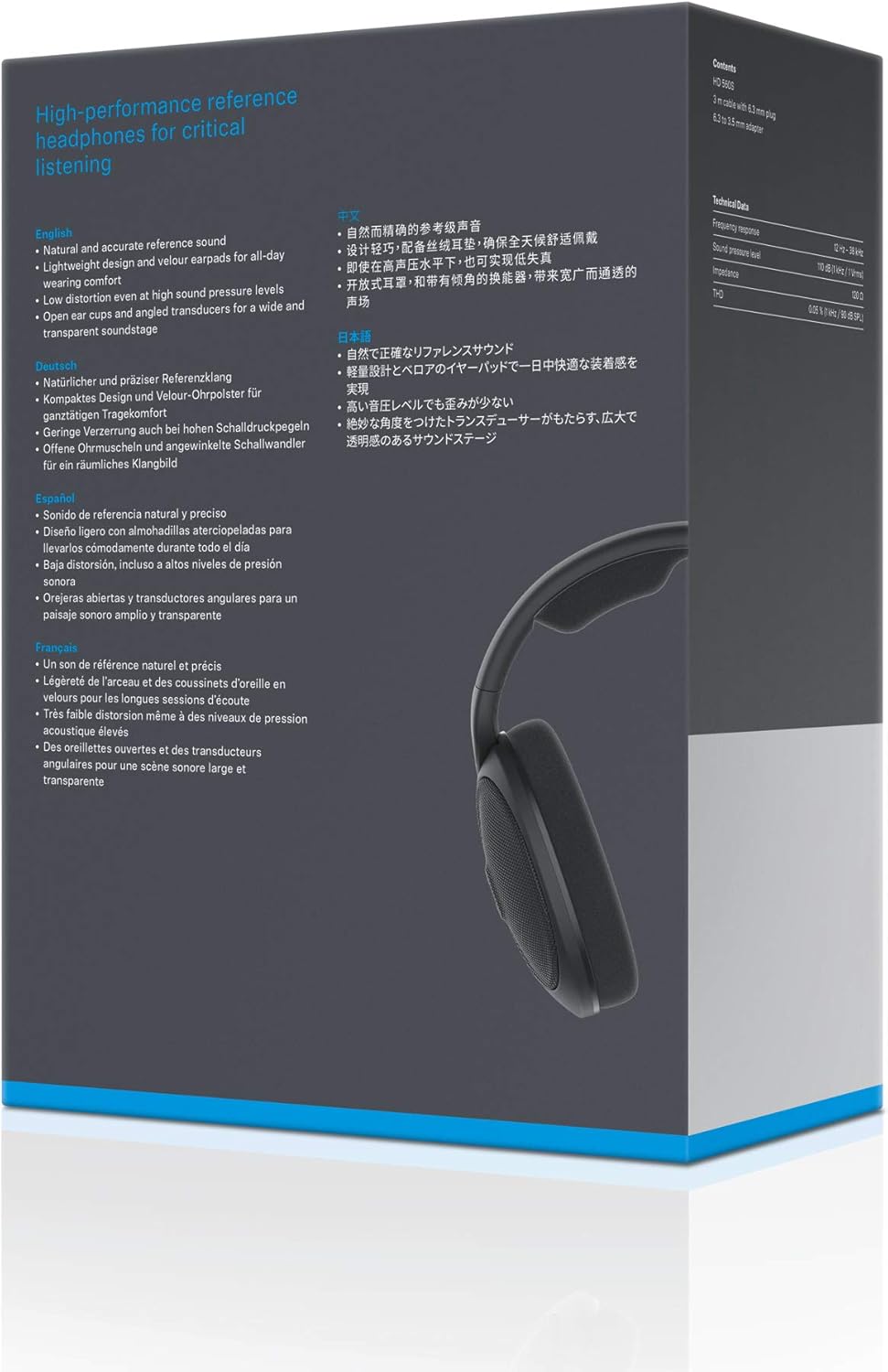 Black Over-The-Ear Open-Back Headphones R64527