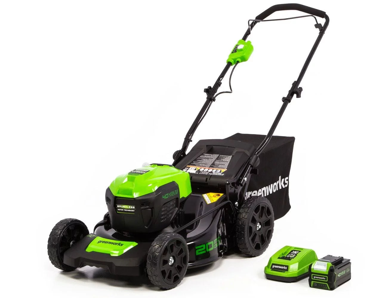 40V Brushless Push Lawn Mower with 4.0 Ah Battery & Quick Charger N89535