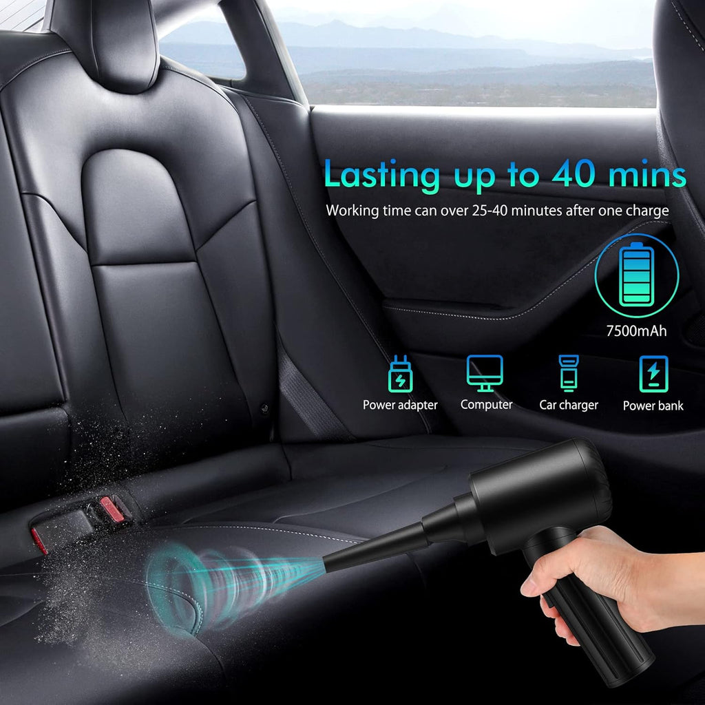 Cordless Electric Air Duster 90000 RPM Rechargeable 7500mAh Y1849