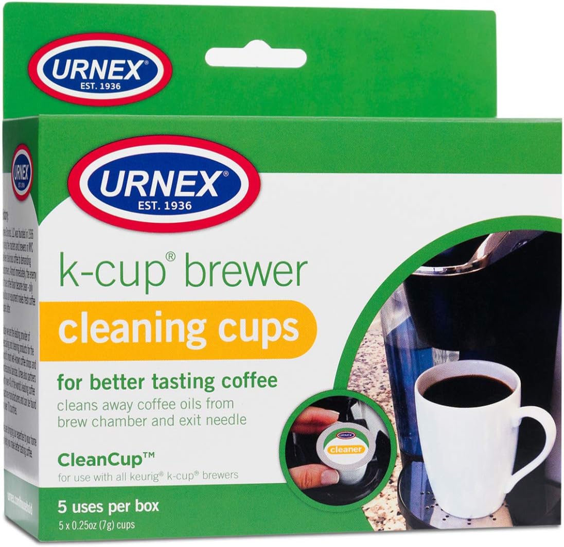 Gray Single Serve Coffee Maker with 12-Count K-Cup and Cleaning Cups (3 Items) K475047