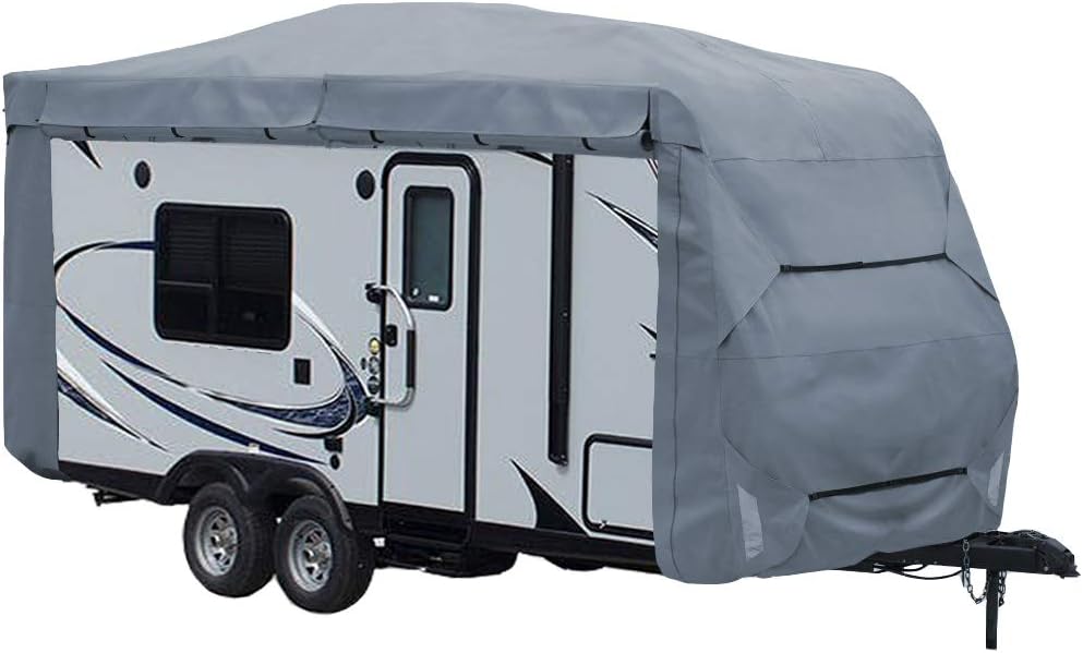 Travel Trailer Camper Cover 4 Layers fits 28' - 32' Water-Resistance Heavy Duty A8473