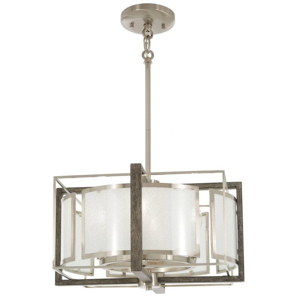 4 Light Brushed Nickel Semi Flush I170070