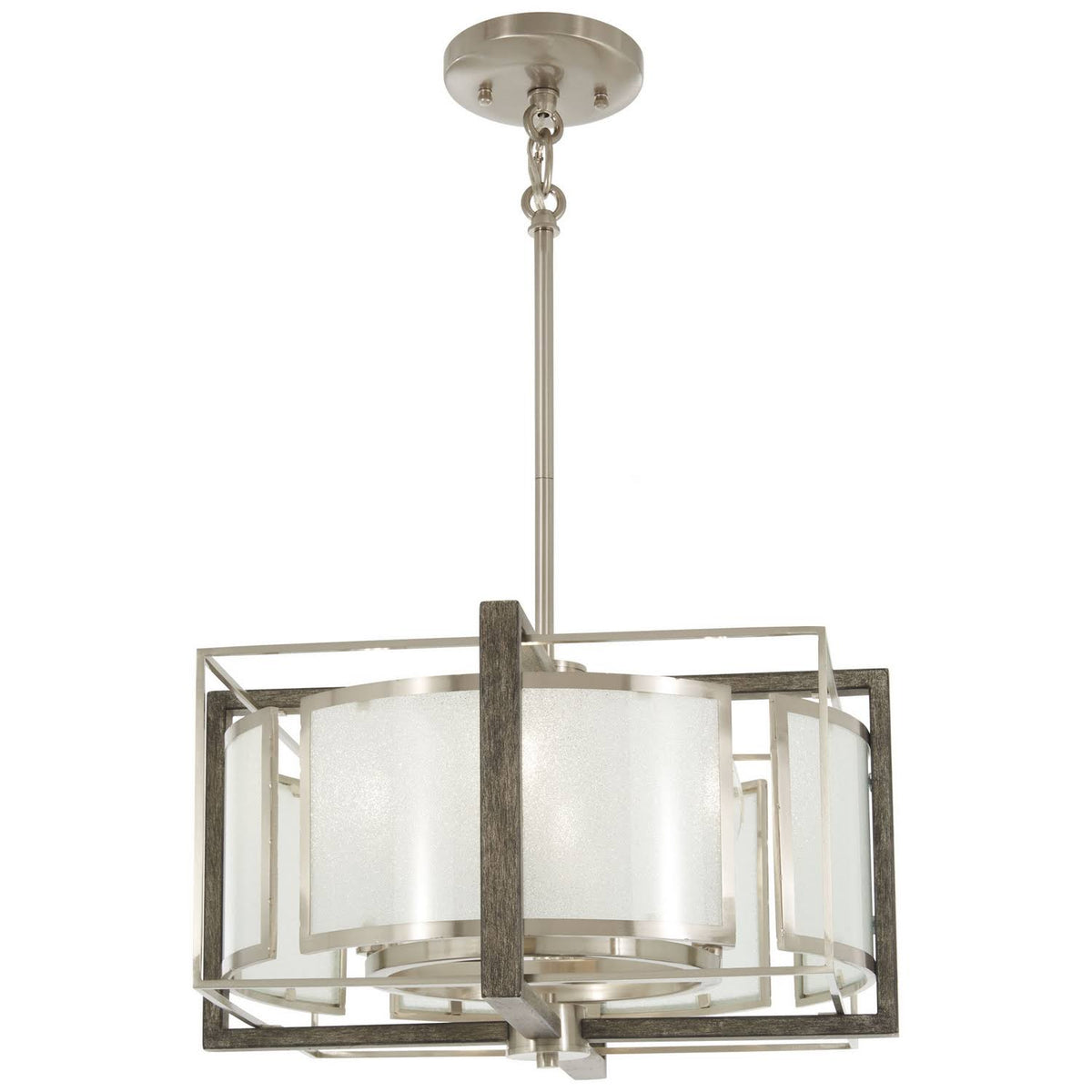 4 Light Brushed Nickel Semi Flush I170070