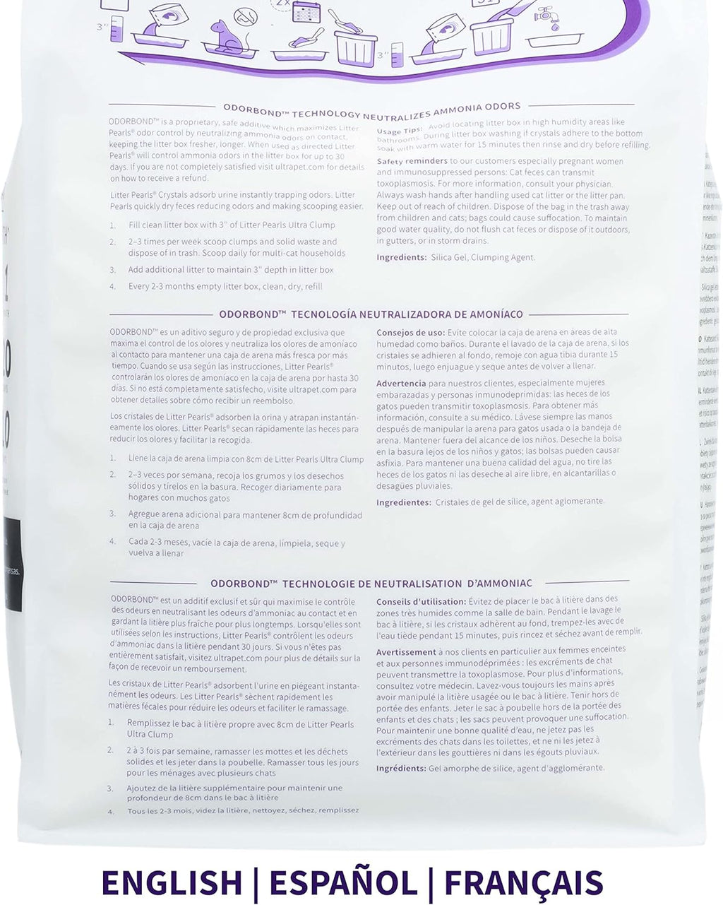 Unscented Crystal Clumping Cat Litter 8lb S331