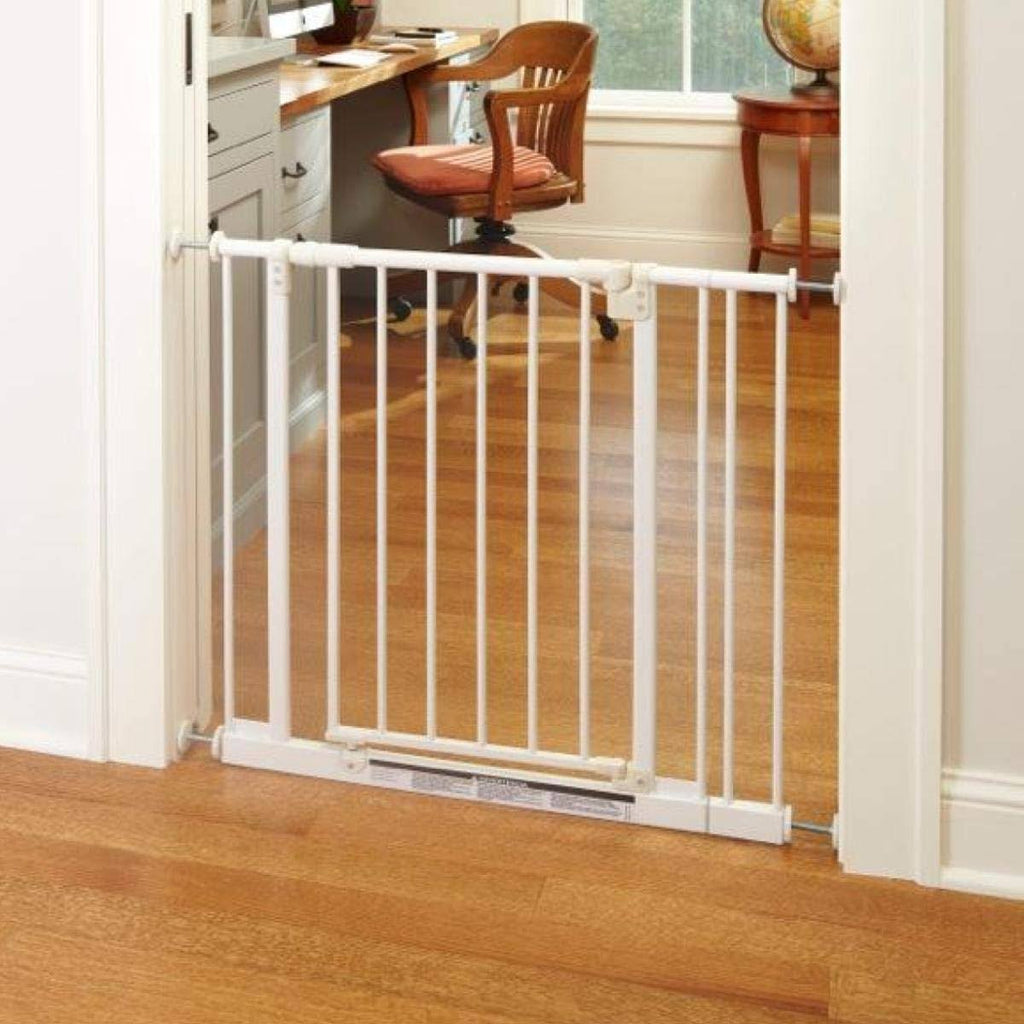 Easy-Close 28-38.5x22 Child or Pet Safety Gate + 10.5x22 Gate Extension C871