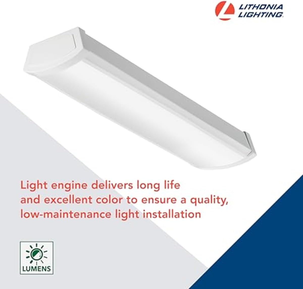 LED Flush Mount Ceiling Light, 4-Foot, 3000K-5000K Switchable Color Temperature O279359