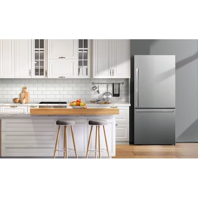 17.2-cu ft Counter-depth Bottom-Freezer Refrigerator (Fingerprint Resistant Stainless Steel) A4761