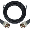 100ft Ultra Low Loss Coaxial Cable 50ohm N Male to N Male Black Y639