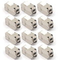 RJ45 Cat6A Shielded Keystone Jacks 12 Pack Toolless Modular Jacks F315914