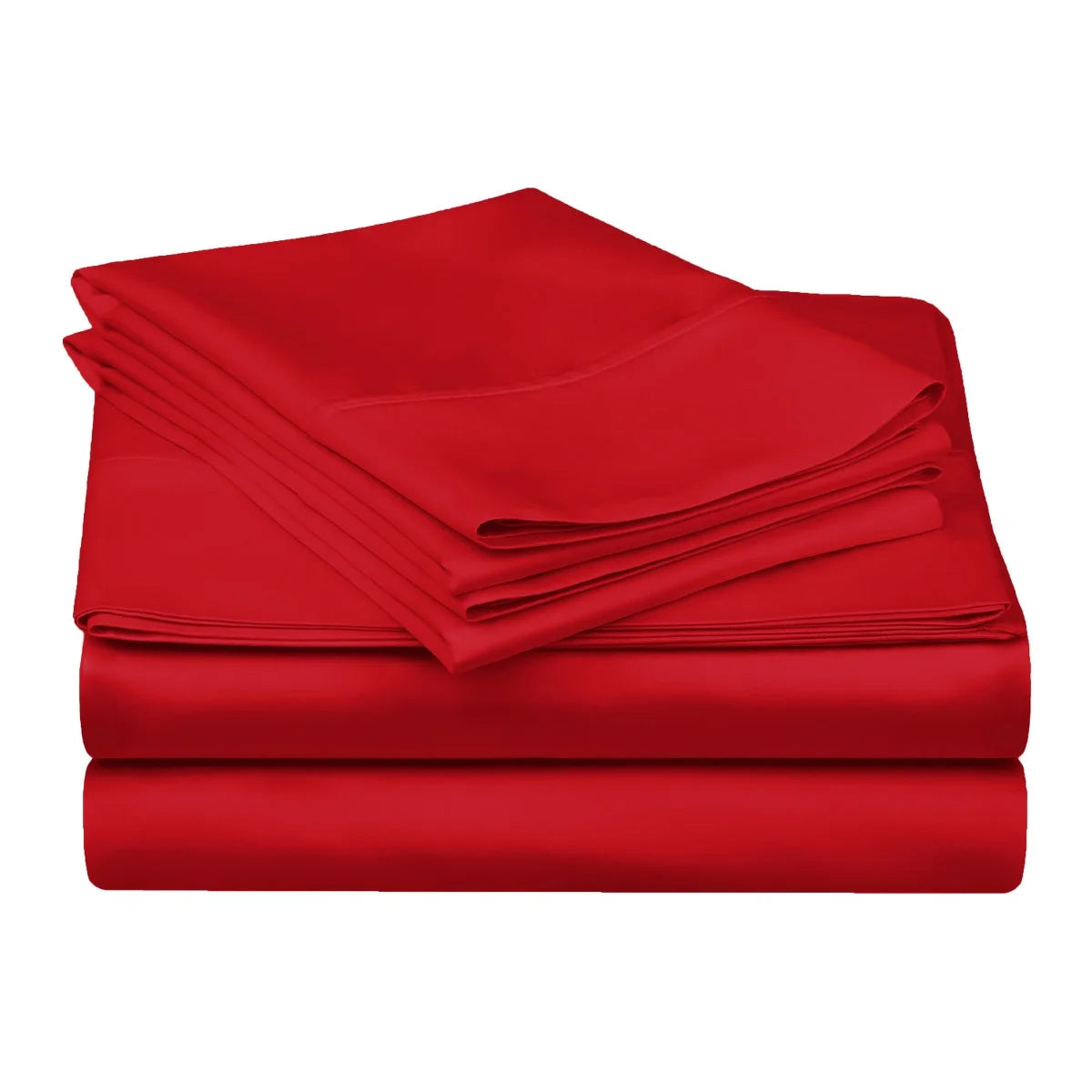 Red 300 TC Egyptian Cotton Sheet Set V973687