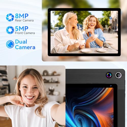 Black 10.36 inch Android 14 Tablet, 16GB RAM 128GB ROM, 8-Core HD Display, 5000mAh Battery, Dual Camera, 1TB Expandable N773055