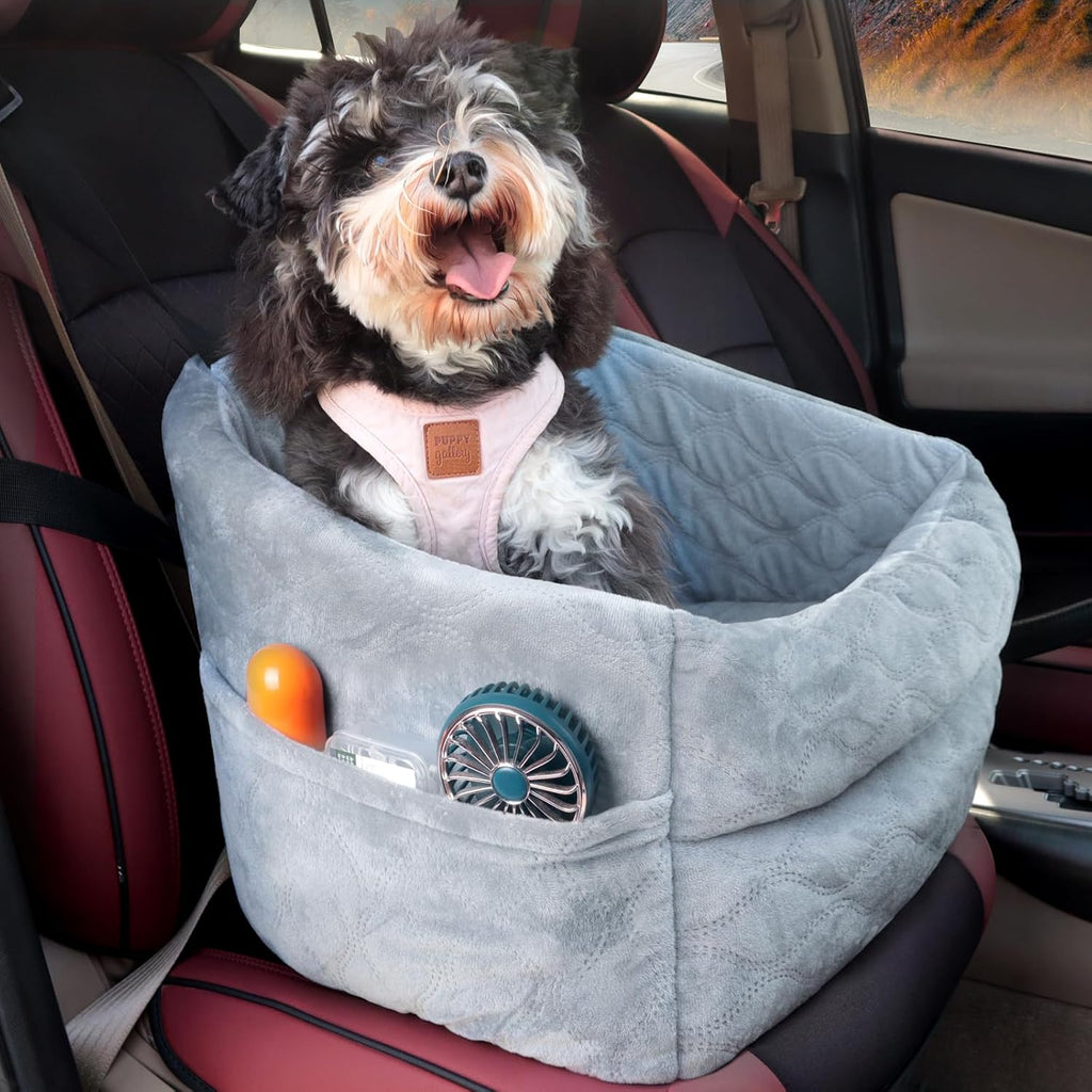 Washable Dog Booster Car Seat with Memory Foam Cushion F37970