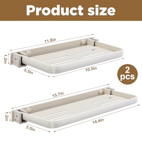 Aluminum Wall-mounted Foldable Shelf (16 inch) P43938