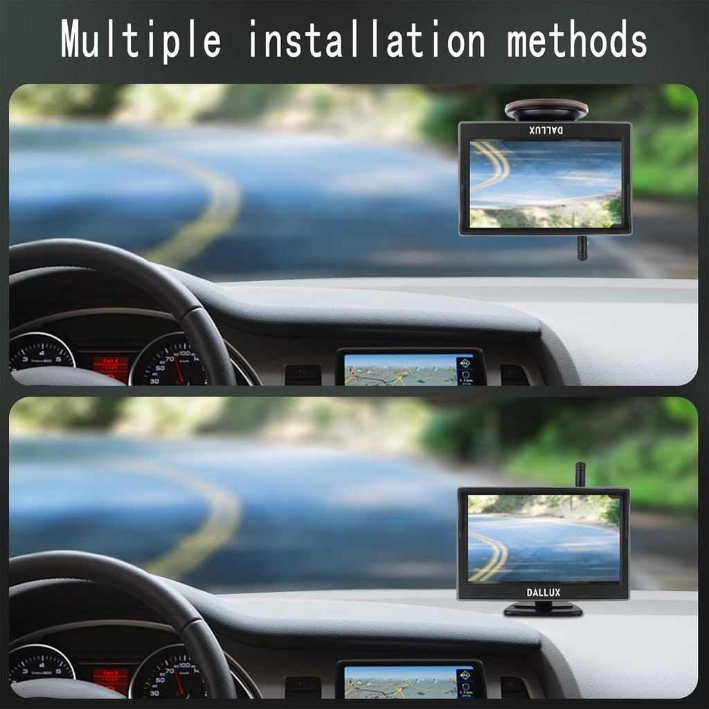 5 Inch Monitor 1080P Front/Rear View Adjustable Camera Pack of 2 V49873