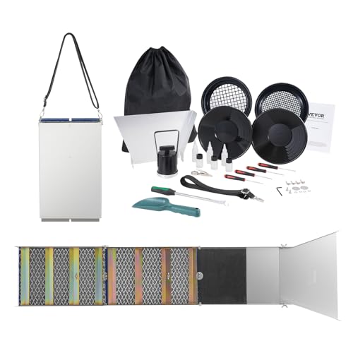 23 PCS Folding Aluminum Alloy Gold Prospecting Kit C715