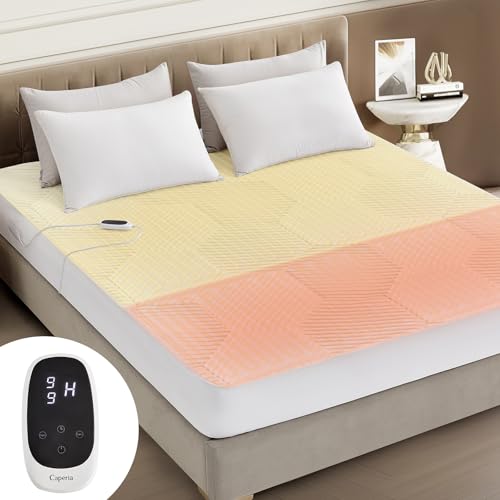 Twin XL Waterproof Heated Mattress Pad, White, 39" x 80" x 17.3" Deep Pocket X164966