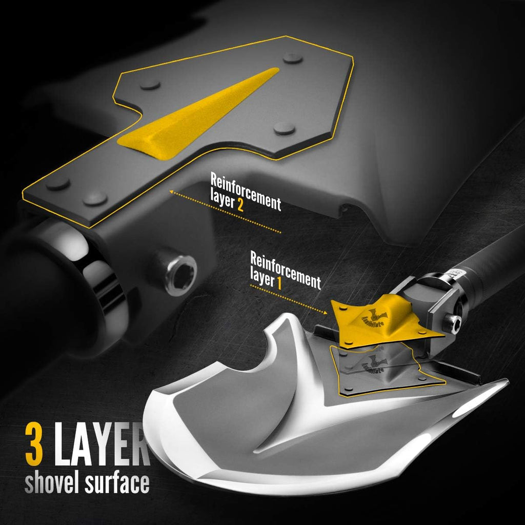 24 in 1 Multifunctional Folding Camping Shovel Multi Tool L95926