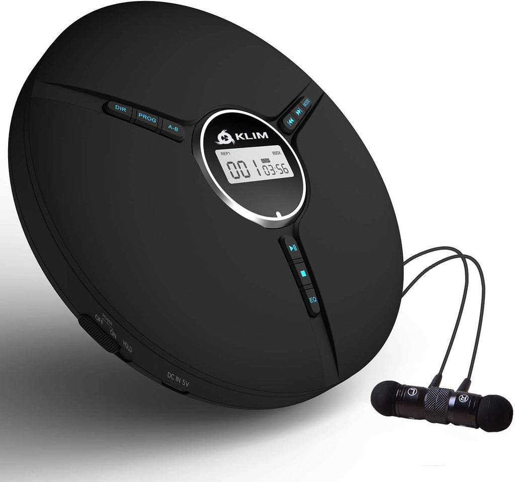 Portable CD Player with Built-in Battery, Earphones, White V265