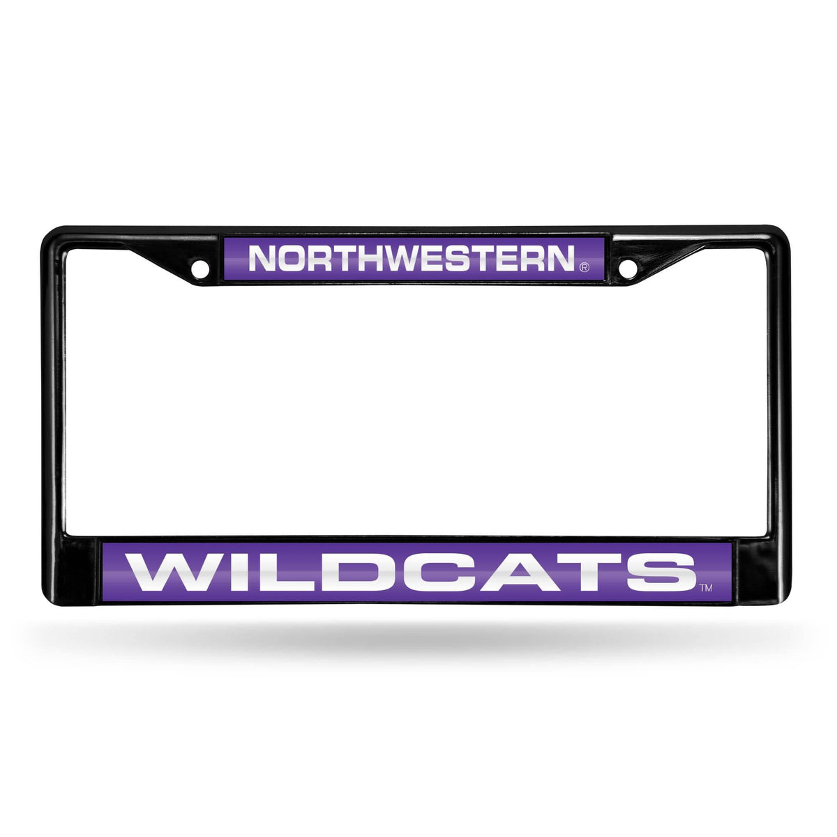 Black and Purple License Plate Cover B723
