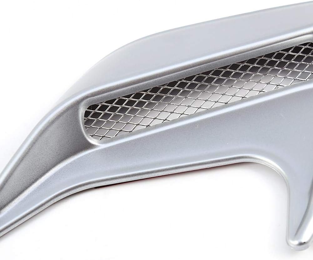 Silver Pack of 2 Car Hood Air Flow Vent Cover C623926