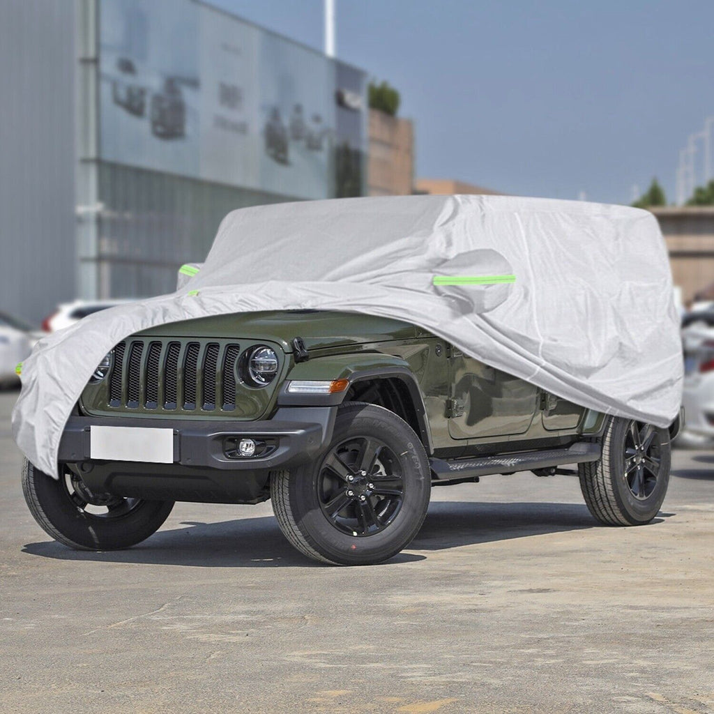 Silver Waterproof Full Car Cover for Jeep Wrangler 2 Door Z94656