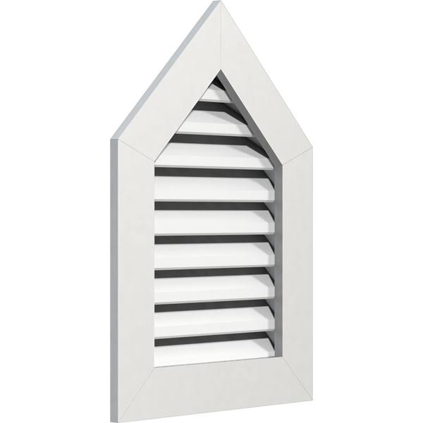 PVC Gable Vent with 1 inch Frame Size N31611