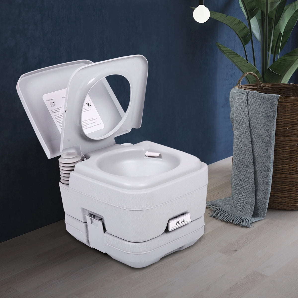 Lightweight 2.6 Gallon Flushable Camping Toilet L1988