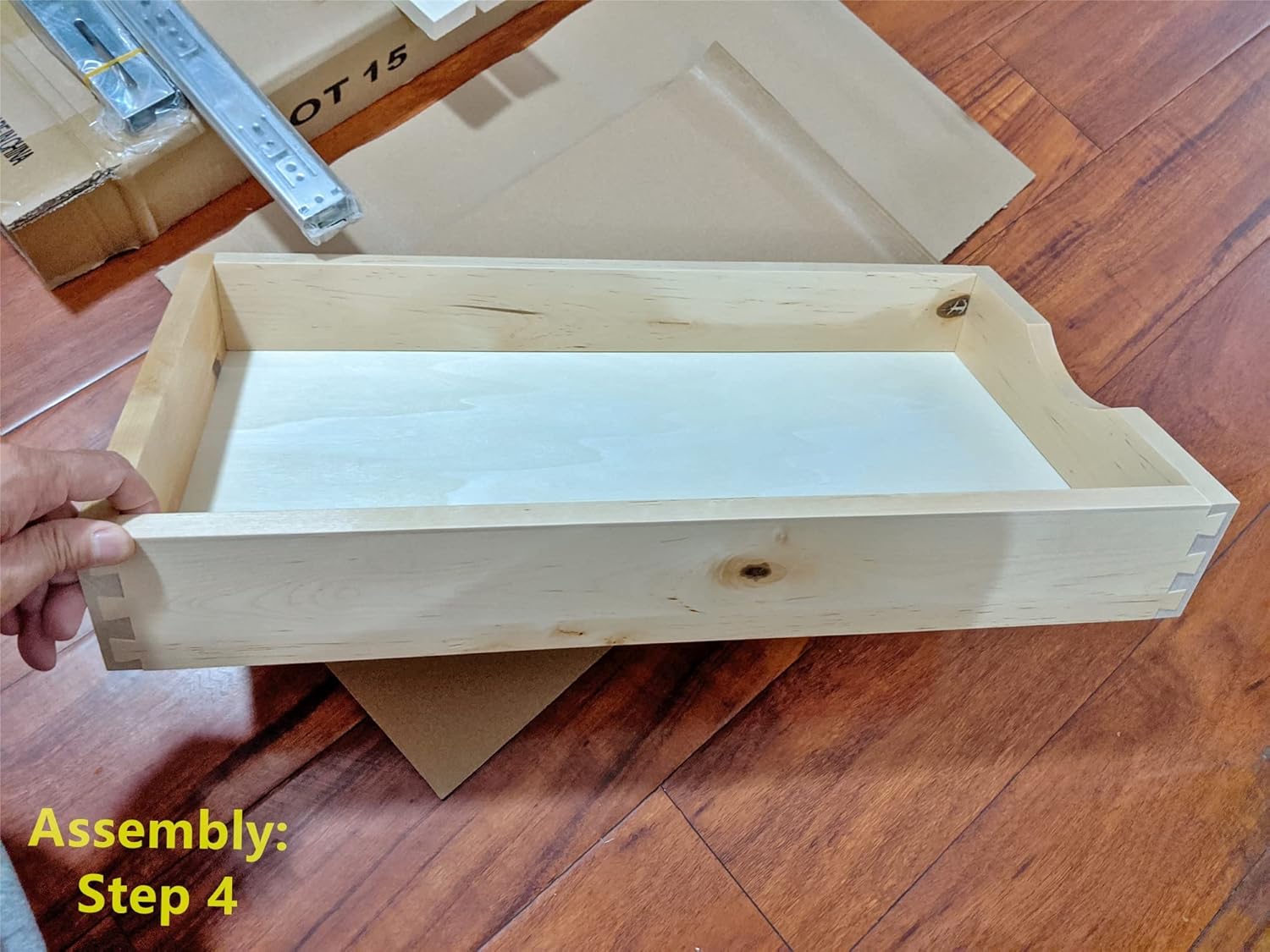 11'' Pull Out Drawers Wood Drawer Rolling Tray Q18592