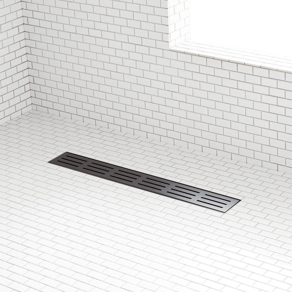 Oil Rubbed Bronze Stainless Steel Linear Shower Drain L850