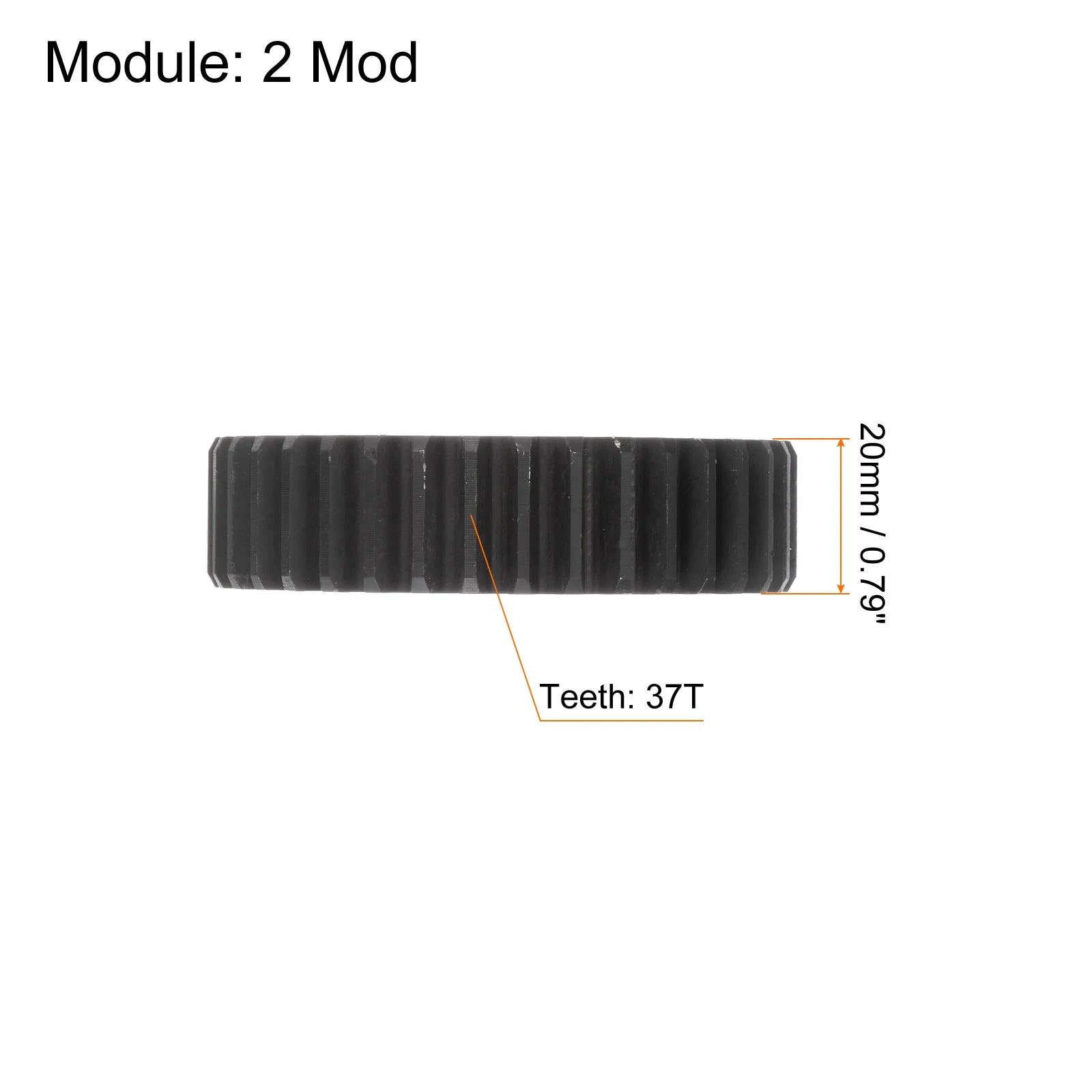 Straight Spur Gear 37T 2 Module 45# Steel M198