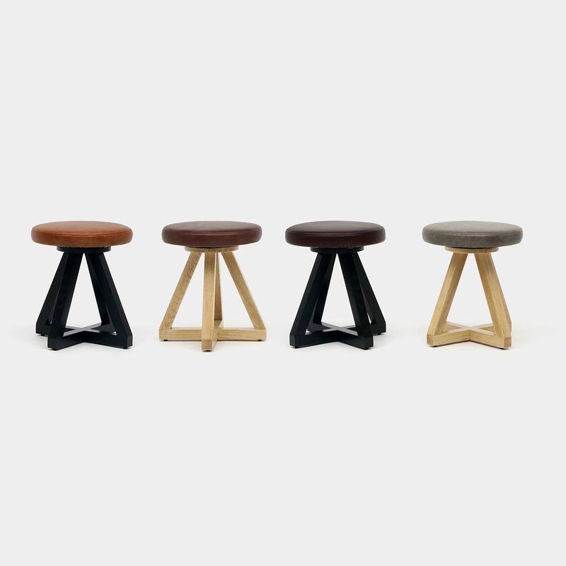 Black Oak Accent Stool R98442