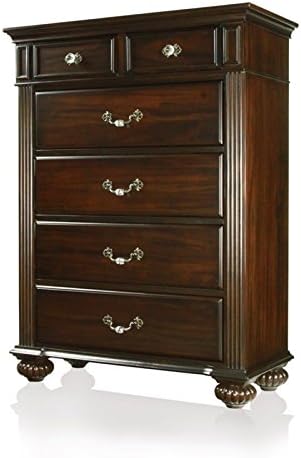 Solid Wood 6-Drawer Chest in Dark Walnut X799