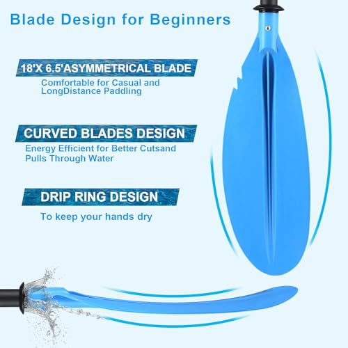 4 Piece Telescopic Kayak Paddle I378