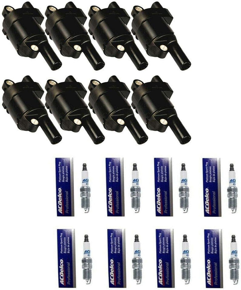 8pcs Ignition Coil Pack And Iridium Spark Plug Q19741